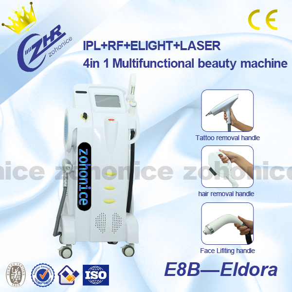 многофункциональная система лазера IPL RF E-света 4in1 для удаления волос/подмолаживания кожи