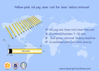 Медицинский пинк Кристл желтого цвета штанги машины удаления татуировки лазера Нд Яг 5*85мм
