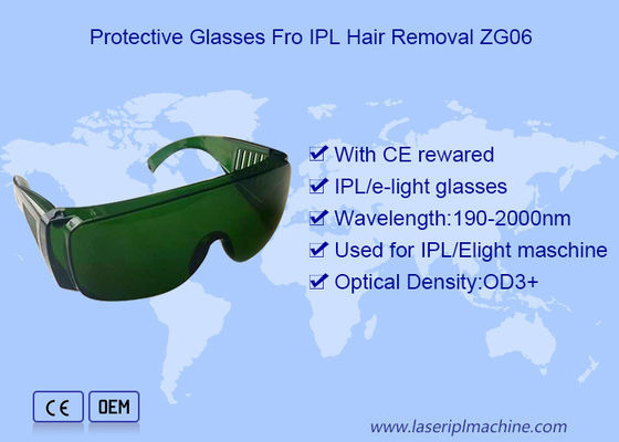 Защитные стекла удаления волос лазера удаления OD3 волос IPL переключателя q
