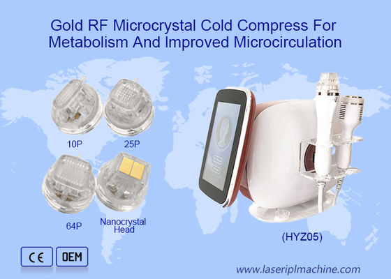 Портативная машинка 2 в 1 частичной машине Rf Microneedling с холодным молотком