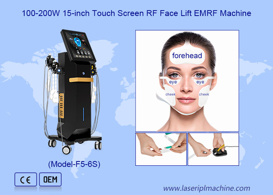 Вертикальный массажник лица 6 ручек RET FACE EMS мускульный стимулятор