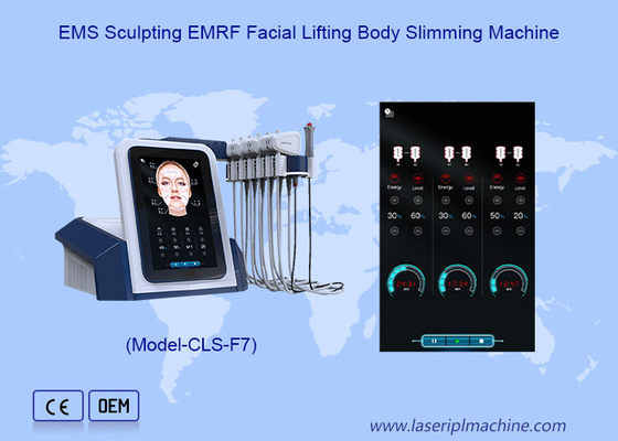 EMS Скульптура EMRF Лифтинг лица Удаление двойной подбородок Машина для похудения