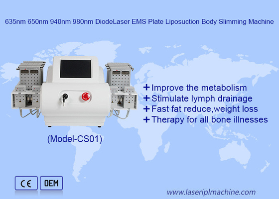 EMS Pads 635nm 650nm 940nm 980nm ЛипоЛазерная липосакция для удаления жира