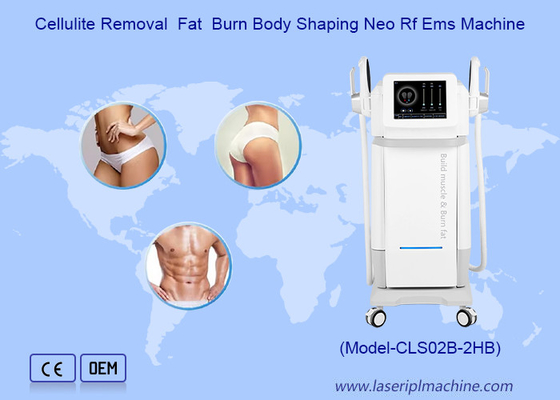 2 Ручки RF EMS Тело Похудание Глубокая мышечная стимуляция HI EMT машина