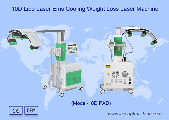 Зелено- красные криопакеты 10d лазерное удаление жира Maxlipo Master Device