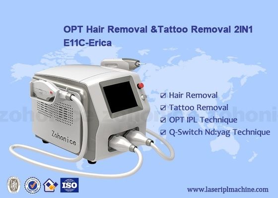 Омолаживание кожи E Light Laser IPL Machine Equipment 2 в 1 Лечение прыщей