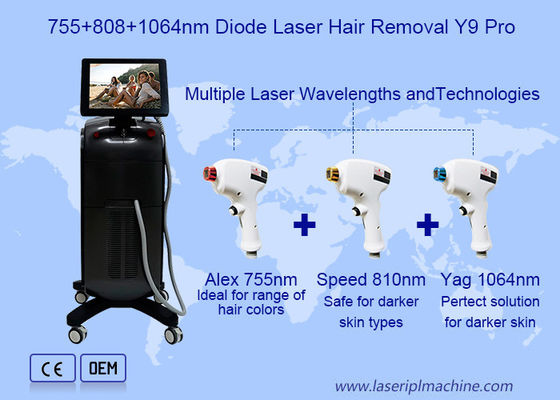 Микроканал 4d 755 808 1064nm диодная лазерная эпиляторная машина
