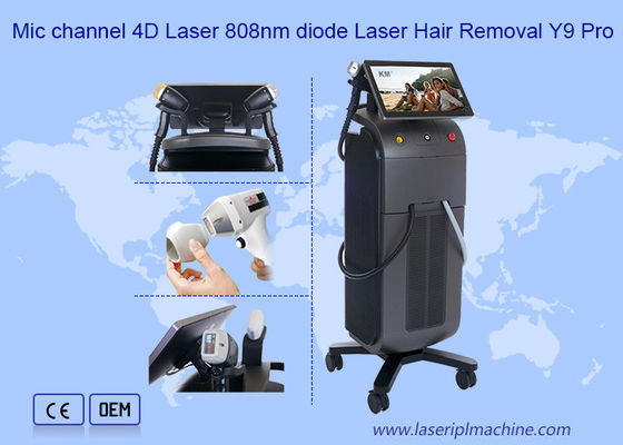 Канал микрофона 4D 1600w 808 Диодная лазерная эпиляция Y9 Pro