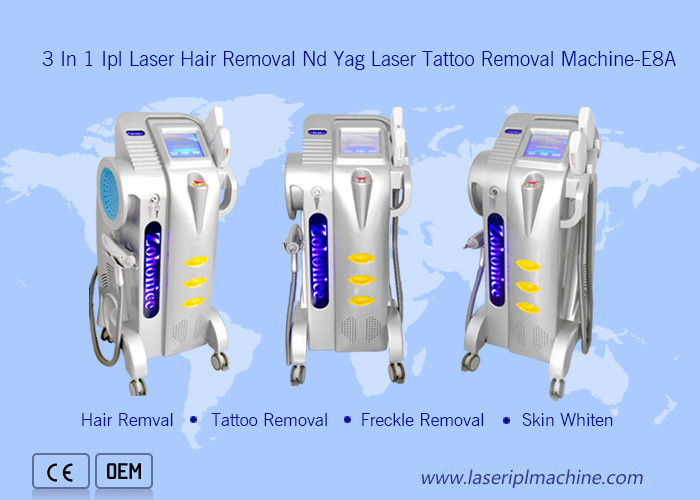 Профессиональное использование в салоне Nd Yag Tattoo Freckle Removal 3 in1 Hair Removal Ipl OPT Laser Device