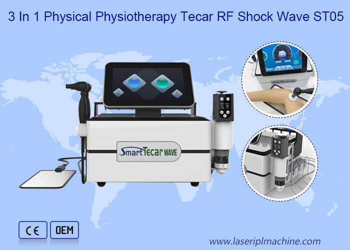 Портативная умная машина терапией ударной волны оборудования 18HZ красоты Tecar RF