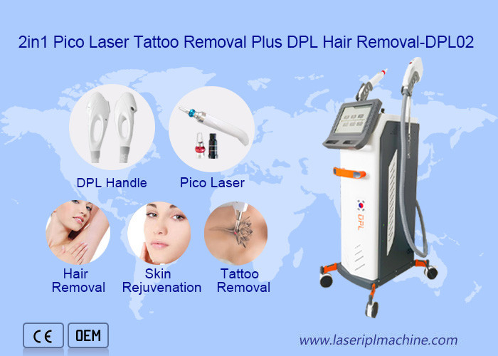 2 в 1 красоте удаления татуировки лазера Pico удаления волос машины Dpl
