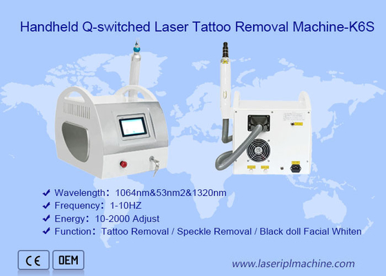 Профессиональный мини живот машины K6s удаления татуировки лазера 1320nm для пигмента кожи
