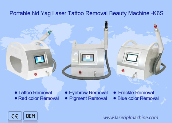 Мини портативный лазер машины q Swiched удаления татуировки 1-5hz для салона красоты