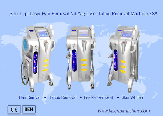 Хорошая цена Профессиональное использование в салоне Nd Yag Tattoo Freckle Removal 3 in1 Hair Removal Ipl OPT Laser Device онлайн