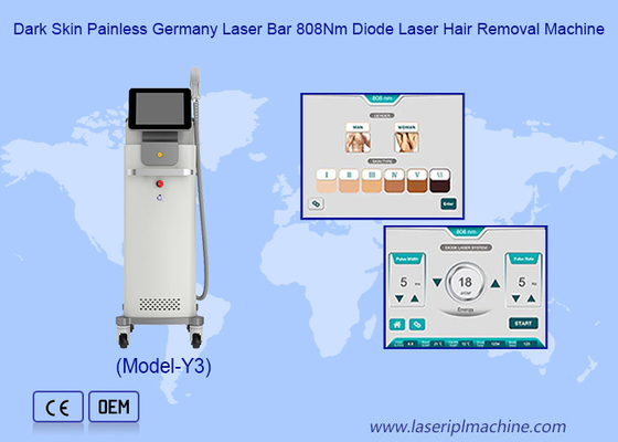 Безболезненный лазерный диодер для удаления волос для всех типов кожи 755 808 1064NM