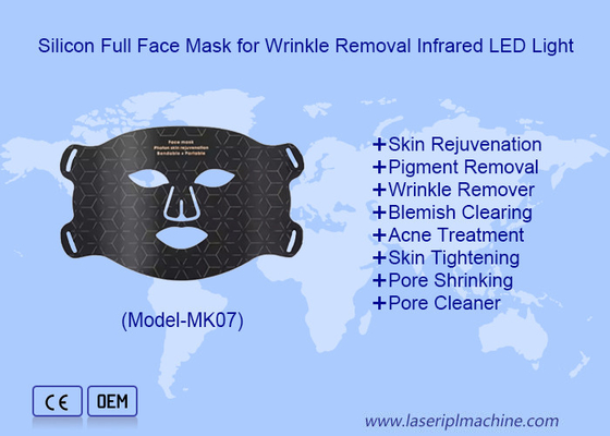 Домашнее использование Светодиодная светотерапия Омолаживание кожи Утяжелительное спа для светодиодной маски для лица