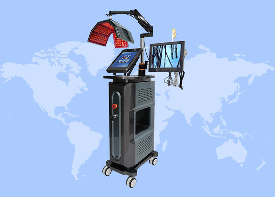 Хорошая цена Диодная лазерная терапия низкого уровня рост волос лечение выпадения волос рост 650nm свет восстановления машины онлайн