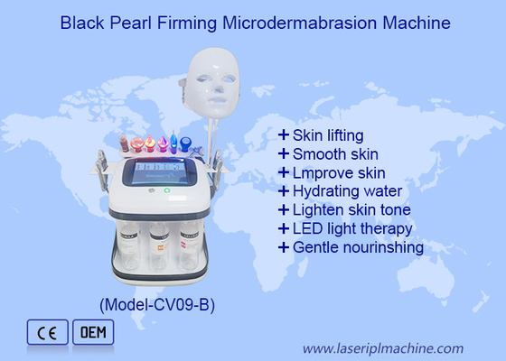 Black Pearl Aqua Peel RF Ультразвуковая кислородная пузырь Гидро микродермабразионная машина для глубокой очистки