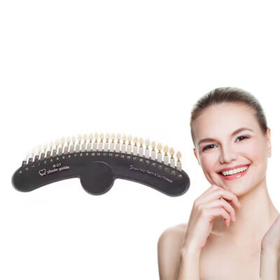 Хорошая цена Руководство по оттенкам 3D 27 цветов Зубы отбеливание зубов отбеливание Таблица руководств по оттенкам онлайн