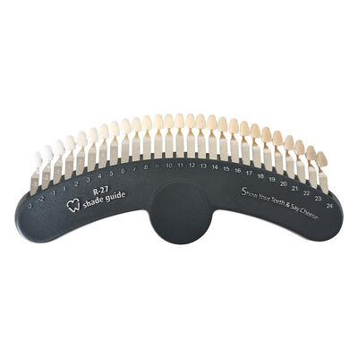 Хорошая цена 3D-гид по оттенкам 27 цветов Сравнитель отбеливания зубов Таблица оттенков онлайн