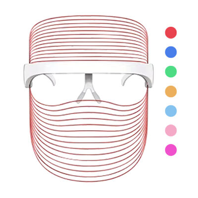 Домашнее использование перезаряжаемые беспроводные 7Color Beauty Light Therapy Led маски для лица