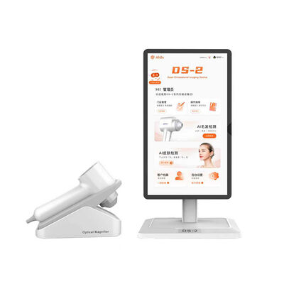 Хорошая цена 15.6 Inches Touchscreen 2 Probes 5 Languages Scalp and Face Skin Analysis machine онлайн