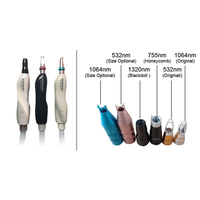 Хорошая цена 1064 532 1320 755nm Омолаживание кожи Q переключенная лазерная ручка Nd Yag онлайн