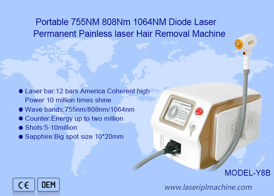 Портативная машина 808nm красоты удаления волос лазера диода наивысшей мощности